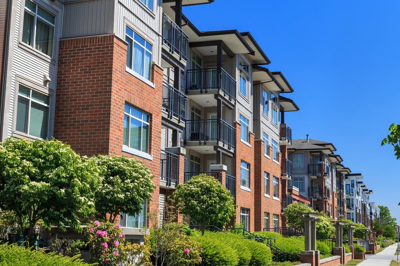A condominium building