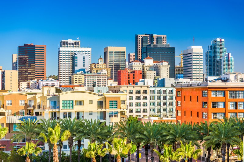 bright and colorful cityscape during the day