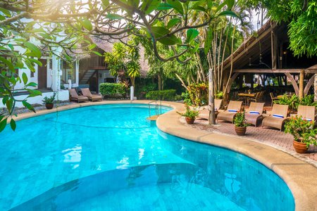 House with a pool