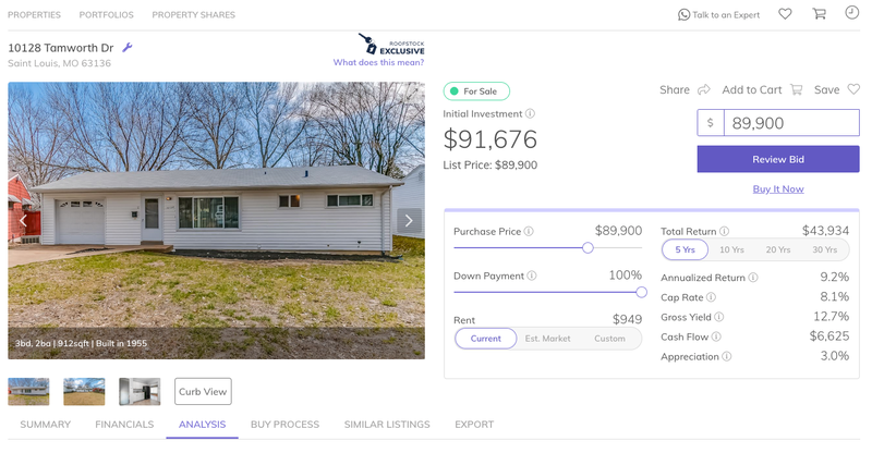 Roofstock screenshot
