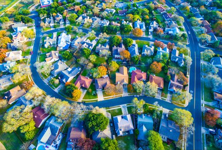Aerial image of neighborhood