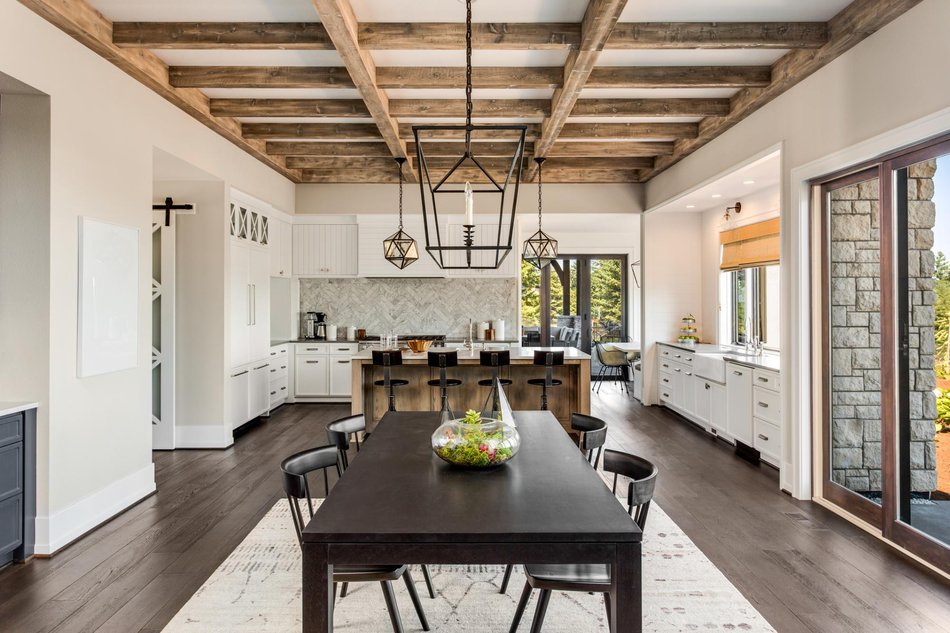 Dining room in new home