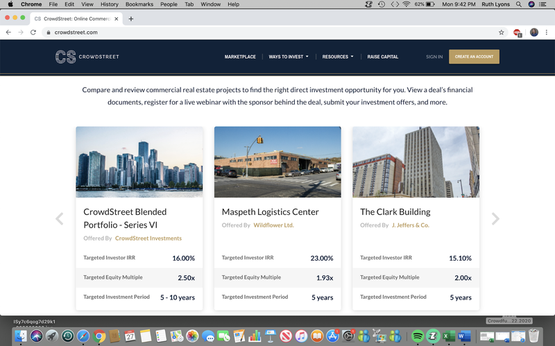 Crowdstreet screenshot