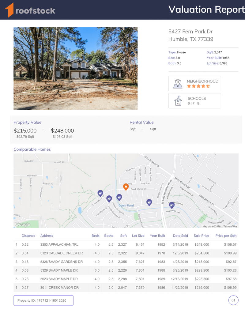Roofstock screenshot