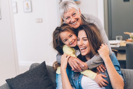 millennial with parent