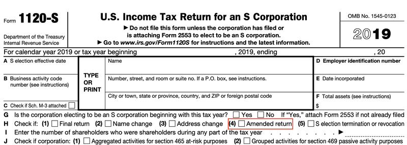 How To File An Amended 11 S With The Irs The Blueprint