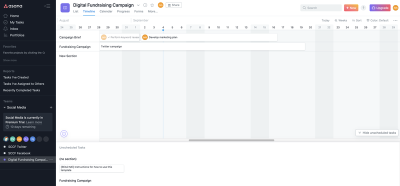 Asana Gantt Chart