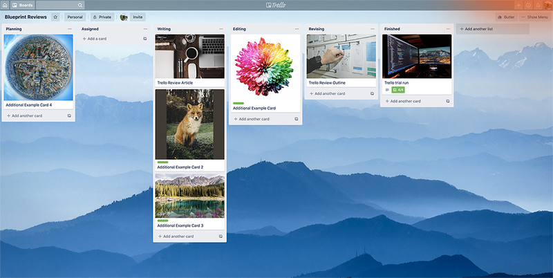 Trello’s board interface