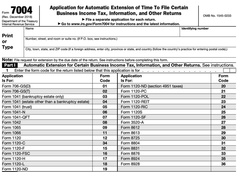 file extension for business tax return