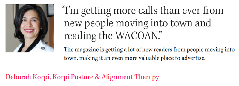 A customer testimonial is featured on a magazine’s website.
