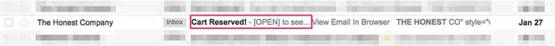 Email subject line that lures prospects