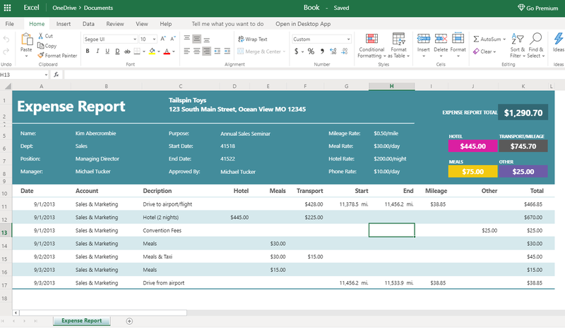 Microsoft Excel Expense Template from m.foolcdn.com