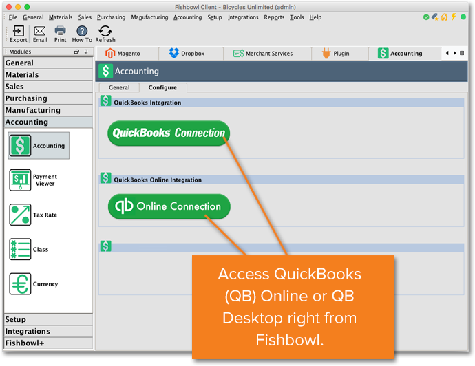 fishbowl inventory quickbooks integration