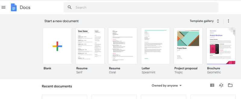 goggle docs flowchart