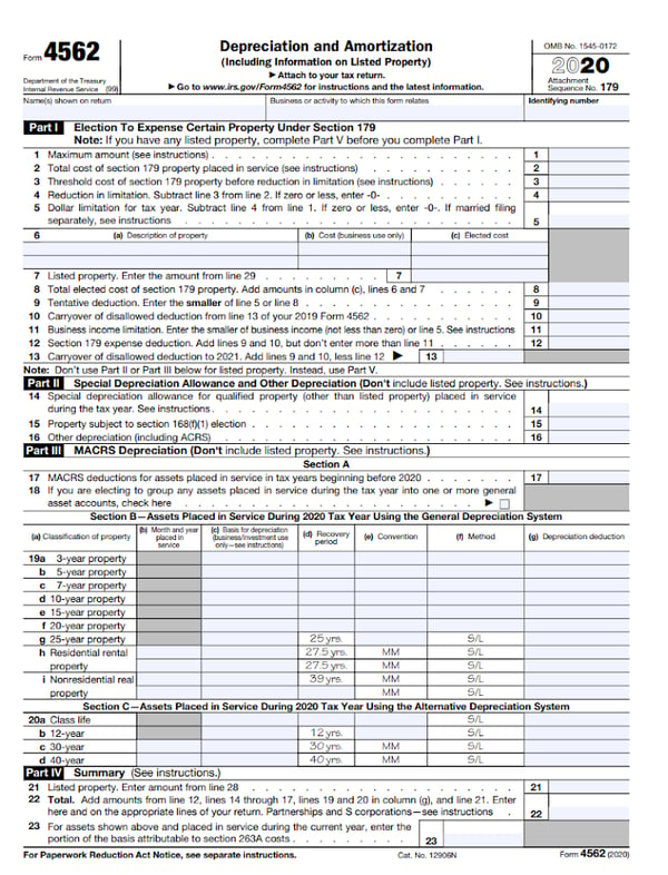 IRS Form 4562 Explained: A Step-by-Step Guide | The Blueprint