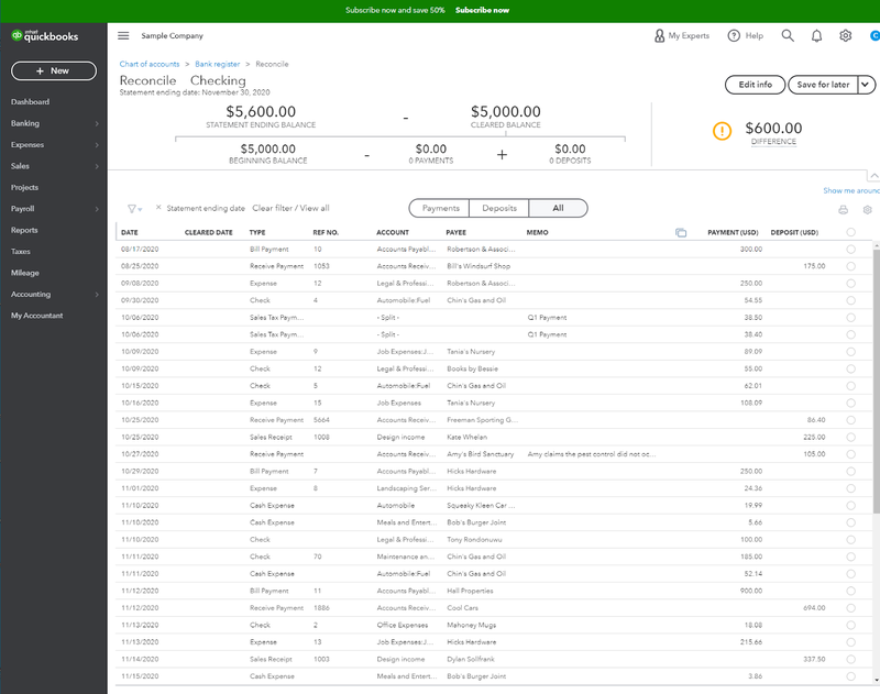 Bank Reconciliation Quickbooks Tutorial Omaticvirt 4838