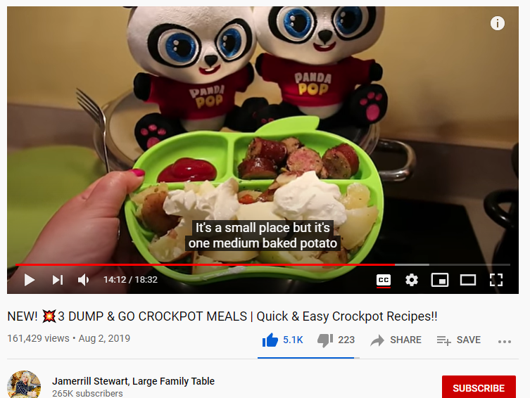 Screenshot of Panda Pop video sponsored on Jamerrill Stewart’s YouTube channel.