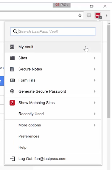 lastpass chrome extensin