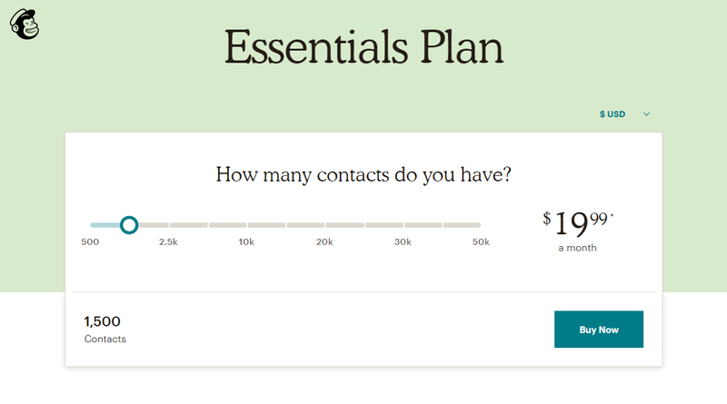 mailchimp pricing plans