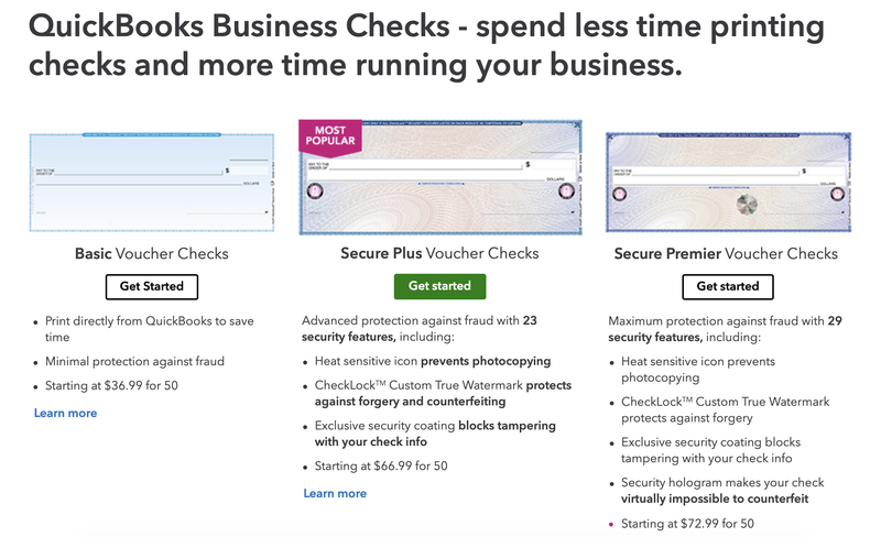 quickbooks payroll check printing