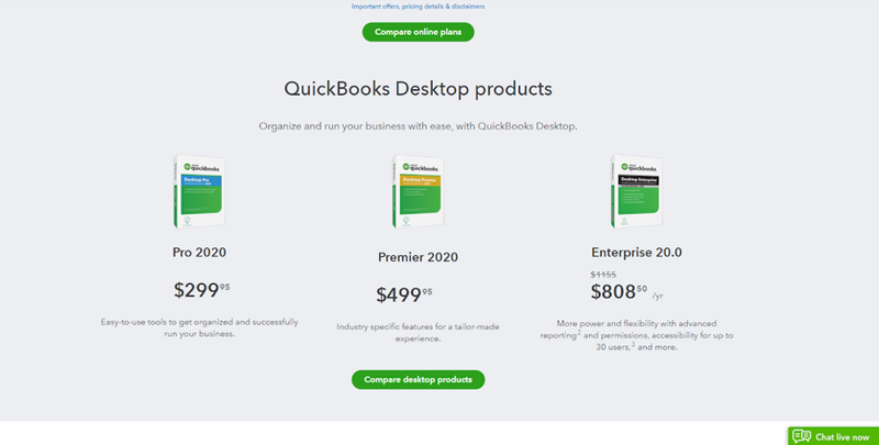 compare quickbooks pro with premiere