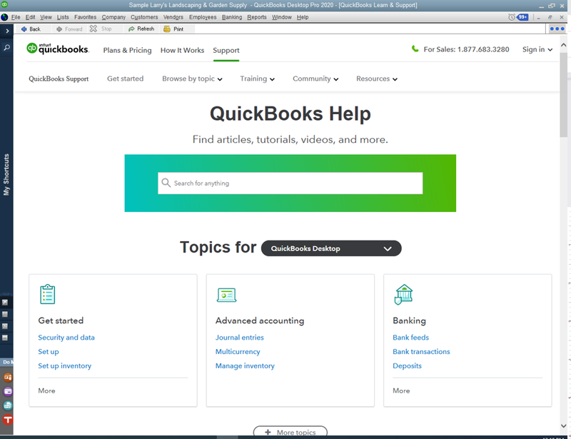 quickbooks online desktop app windows