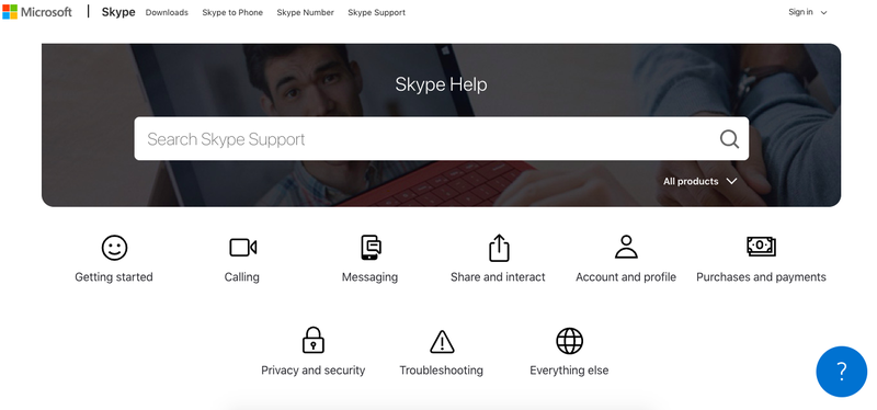 online skype support