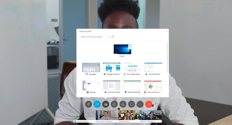 skype web app screen share to showing full presentation