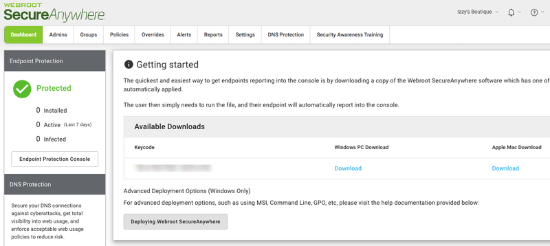 webroot secureanywhere endpoint protection removal tool