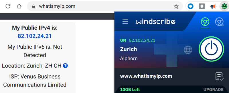 windscribe chrome