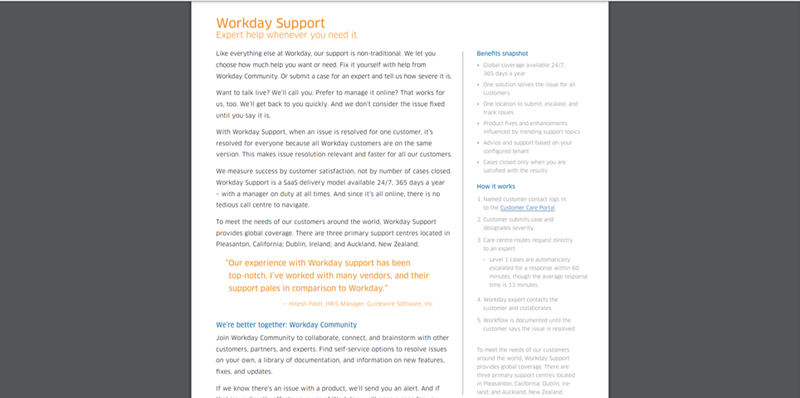 Workday Customer Care Portal
