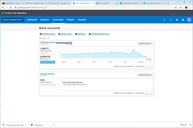 Xero Default Chart Of Accounts List