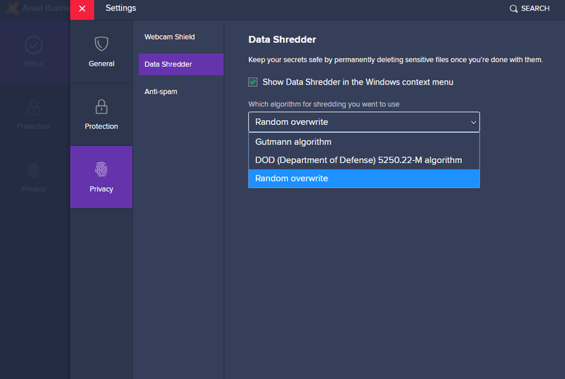 avast data shredder