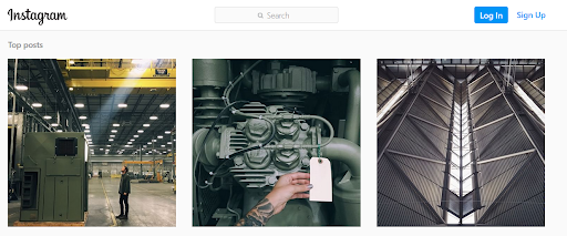 Instagram Example of Top Posts