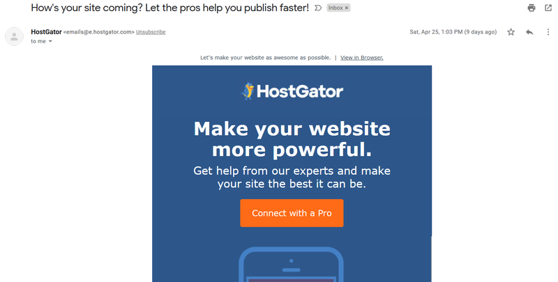 HostGator retargeting ads